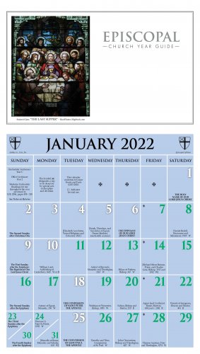 2022 Episcopal Calendar - Ashby Publishing